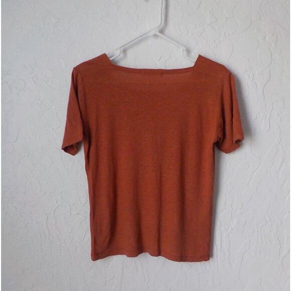 Cherry Koko CRKO Orange Rust TShirt Short Sleeves Women size Small - Picture 2 of 8